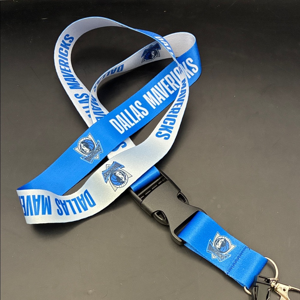 NBA Dallas Mavericks Blue and White Lanyard